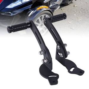 lot 11218 image: Goldfire 1 Pair Floor Board Highway Road Pegs Adjustable Can Am Spyder RT Foot Rest Extensions Highway Mounts with Footpegs RT Highway Pegs Fits For Can Am Spyder RT Factory Floorboard 2010-2019