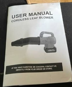 lot 11236 image: Cordless Leaf Blower Model LB12 4.0Ah Battery (Comes With Two Batteries)