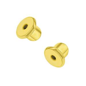 lot 12259 image: In Season Jewelry 18k Gold Plated Earring Backs - Secure Screw on Earring Backs Replacements - Safe and Comfortable for Toddlers, Kids and Little Girls - 1 Pair
