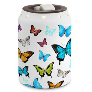 lot 12266 image: TEDDROP Butterfly Summer Spring Wax Melt Warmer, Farmhouse Butterfly Decorations, Housewarming Gifts for Women, Summer Spring Decor Electric Ceramic Wax Warmer for Home Bathroom Kitchen (Used)