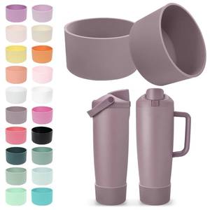 lot 12267 image: Kaitiaki 2PCS Silicone Boots for Owala 30oz and 40oz FreeSip Sway Bottles and Tumblers � Non-Slip, Scratch-Resistant, Stability Enhancer for Owala Accessories (Spring Revival)