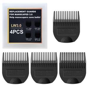 lot 12275 image: 4 Pack Professional Guards for Manscaped Lawn Mower 3.0- NFZEQ Fit The Lawn Mower 3.0 Groin Hair Trimmer with Organizer,Adjustable Lawnmower 3.0 Trimmer Guards,Cutting Lengths from 18in to 12in