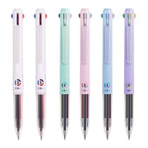 lot 12287 image: VideMundi 6Pack Multicolor Pens,0.5mm 3-in-1Multicolor Gel Ink Pen,18 Colors Retractable Gel Ink Pens for Office, School Supplies (Macaroon)