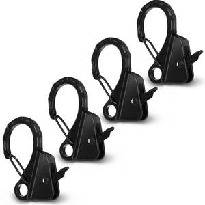 lot 12304 image: JYINCPED Stainless Steel Boat Fender Clips Quick Release Clips Boat Bumper Buoy Holders for Rail, Clamp on 14in � 38in Rope for Fastening Fender Lines, Ideal for Docking