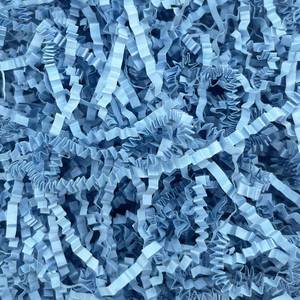 lot 12312 image: Tisspoms 1LB Crinkle Cut Paper Shred Filler, Paper Shreds for Basket Fillers, Birthday, Gift Wrapping, Anniversary, Wedding, Halloween, Thanksgiving, Christmas Gift Decor Party Filler (Sky Blue)