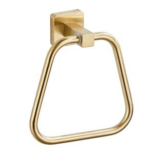 lot 14270 image: Brushed Gold Towel Ring for Bathroom, Kitchen Bath Towel Holder Hangers Wall Mount Heavy Duty Stainless Steel