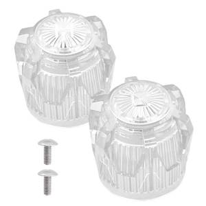 lot 14287 image: OasisFlow Shower Knob Replacement Compatible with Phoenix Mobile Home Sink Tub Shower, Acrylic Bathtub Knobs Parts, Clear Faucet Handles Replacement for OEM #60-4-9-16(1 Pair)