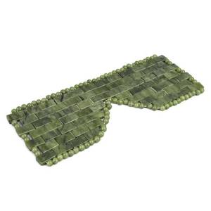 lot 14299 image: LazyGa Jade Eye Mask,Large Facial Cooling Mask with 100percent Real Jade for Hot and Cold Therapy,Green Stone Facial Eyes Sleeping Mask Relief Eye Cover