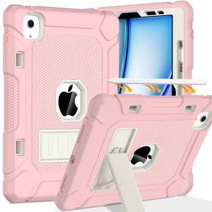 lot 14329 image: BMOUO Case for iPad Air 11 inch M3 (2025)M2 (2024), iPad Air 5th4th Generation Case, Shockproof Protective iPad Air M3M2 11in Case with Built-in StandPencil Holder, Black
