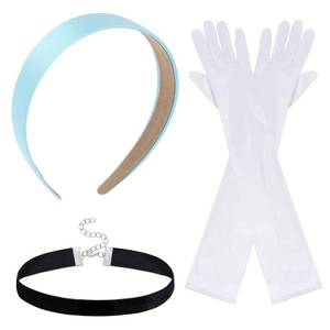 lot 14365 image: obmwang Women Princess Costume Accessories Princess Headband Long Gloves Choker Set for Halloween Cosplay Party