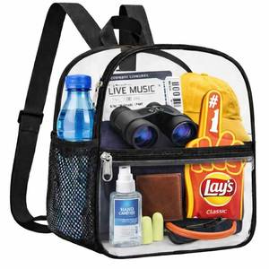 lot 14368 image: Oraben Small Clear Backpack Stadium Approved 12X11x6, Waterproof Clear Bag Stadium Backpack for Concert Work Sport Event