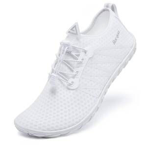 lot 18338 image: Racqua MenandWomen Water Shoes Breathable Barefoot Pool Shoes Outdoor Windsurfing Beach Volleyball Sailing Beach Swim Shoes White 5.5 Women4.5 Men
