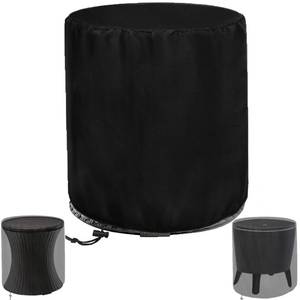 lot 18372 image: YOWDUTY Patio Cooler Bar Table Cover For Keter Pacific 7.5 Gallon Cool Bar, Waterproof Outdoor Cool Bar Table Cover For Keter Beer And Wine Cooler Side Table, 21in D X 23in H