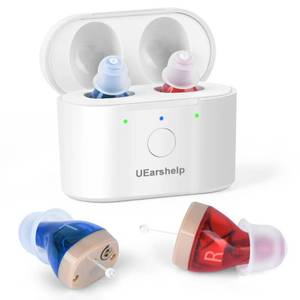 lot 18375 image: Hearing Aids for Seniors Severe Hearing Loss, Hearing Aids for Seniors Rechargeable with Noise Cancelling, Otc Invisible Hearing Amplifier Magnetic Box