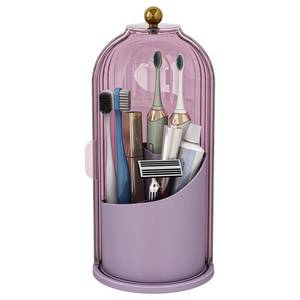 lot 19862 image: Zufudo Toothbrush and Toothpaste Holders with Cover, All Pink