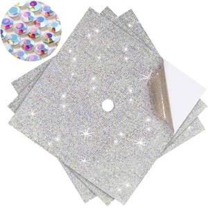 lot 20325 image: MotiMind 3 Sheets Construction Paper for Graduation Cap Decoration Bling Rhinestone Colorful Self-adhesive Cardstock Grad Cap for Photo DIY Graduation Hat Topper Party Decoration(Iridescent)