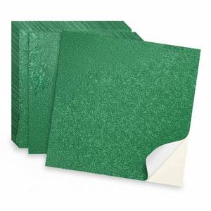 lot 20346 image: Dunzoom 25 Pcs Glitter Graduation Cardstock Paper Self Adhesive Graduate Grad Cap Decorations 9.8x9.8 Inch 250gsm Thick Pastel Sparkly Card Stock Construction Paper for Cap Topper DIY Hat(Dark Green)