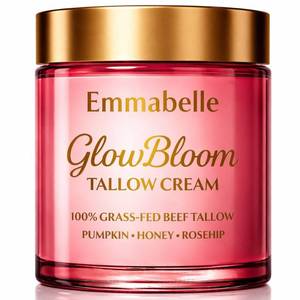 lot 20384 image: Emmabelle Beef Tallow for face Whipped-Texture 100percent Grass-Fed beef Tallow balm with Pumpkin Seed Oil, Honey, Rosehip and Mild Vanilla  Deep Hydration for Dry and Sensitive Skin. Free spatula. 4oz