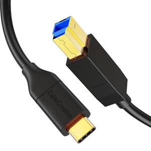 lot 20416 image: CableCreation USB C to USB B 3.1 Cable 3FT, 10Gbps USB Type B to USB C Cable for Thunderbolt 3 Host MacBook Pro Air, External Hard Drive, Docking Station, Scanner, Black,1M