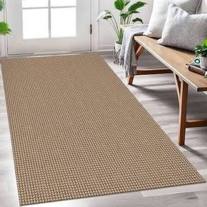 lot 1661 image: Earthall Woven Area Rug Orange Tan Brown 122x152