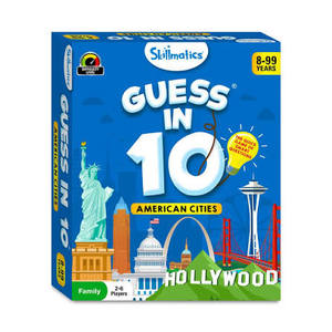 lot 2112 image: Skillmatics Guess in 10 American Cities Board Game 8-99 Years