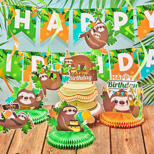 lot 12290 image: Tinlade 17 PcsDog Sloth Party Birthday Favors