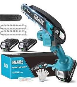 lot 13556 image: Cordless Chainsaw Replacement for DocSmart Mini Chainsaw and Pole Saw, Compact Design with 8-Inch Chain and Guide Bar, Chain saw Only without Battery