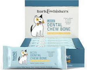 lot 18345 image: 7pk Bark and Whiskers Large Dental Chew Bones
