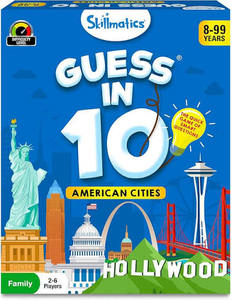 lot 18411 image: Skillmatics Guess In 10 American Cities Board Game 8-99 Years