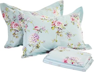 lot 19866 image: FADFAY Cotton World Sweet Dream Floral 4 Piece Bedding Set (King Size)