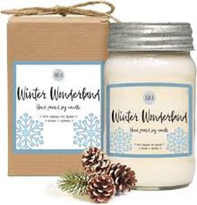 lot 19889 image: Aira Soy Candles - Organic, Kosher, Vegan, In Mason Jar Wessential Oils - Han..