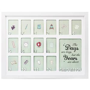 lot 1759 image: GMFrames School Days Photo Frames Prek-12x16 for Pre-School and Kindergarten to 12th Grade White