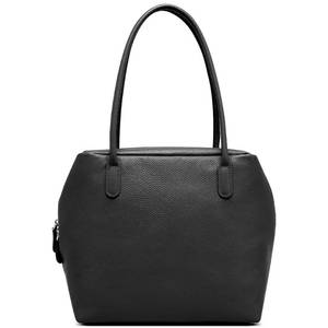 lot 2344 image: hedexe Genuine Leather Tote Bag for Women Fashion Ladies Shoulder Handbag - Soft Cowhide Designer Satchel Purse for Travel(02 Black)