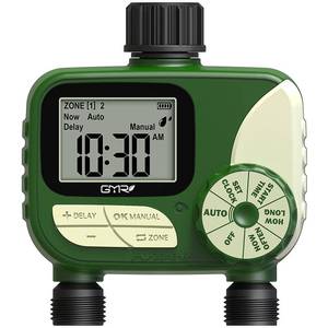 lot 4240 image: GMR Hose Timer for Watering, Water Timer, Irrigation Controller for Garden Hose Faucet, Programmable Automatic Watering SystemManualRain Delay, IP54 Waterproof