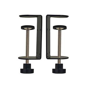 lot 4261 image: Jhanw 3 inch C-Clamp with Four Small Holes in the back, 2-Pack Adjustable Desk C Clamps for Range 0.35in3.37in, Versatile Clamp for Brake, Parts Assembly, Fastening, Welding, Woodwork, Metal Work