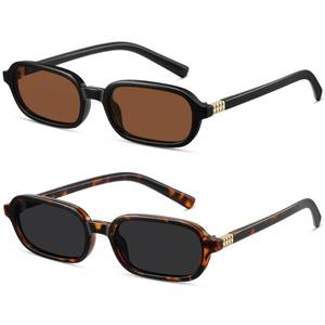 lot 4282 image: Colrea Retro Rectangle Sunglasses for Women Men Trendy Vintage Small Square Sun Glasses 90s Fashion Cute Sunnies UV400 Protection CL010