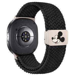 lot 4290 image: Girovo Braided Cartoon Magnetic Clasp Band Compatible with Samsung Galaxy Watch 8 Bands 40mm 44mmWatch 8 Classic 46mm Women Men,No Gap One-Click Stretchy Elastic Nylon Woven Strap Wristbands