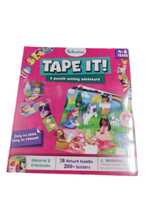 lot 6249 image: Skillmatics Tape It Puzzle Game with 16 Picture Puzzles and 300 Stickers