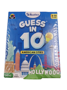 lot 6262 image: Skillmatics Guess In 10 American Cities Board Game 8-99 Years
