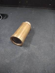 lot 6289 image: Brass Cylinder Pendant Light Fixture with Cord