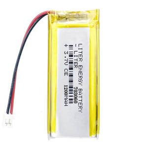 lot 6294 image: Liter energy battery 3.7V Lipo Battery 1200mAh Rechargeable Lithium ion Polymer Battery 703060 with JST Connector