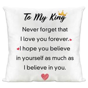 lot 6313 image: Aelciyue Gifts for Boyfriend Christmas - Birthday Anniversary Valentines Day Gifts for Him Boyfriend from Girlfriend Valentines Gift for Husband from Wife 18x18 Pillowcase Decor I Love You Forever lot of 2
