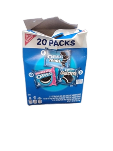 lot 6322 image: Nabisco Oreo Variety Pack 20 Packs Minis Double Stuf Cakesters