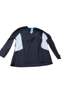 lot 6348 image: Halcurt Long-Sleeve Shirt Black White Color Block 3XL