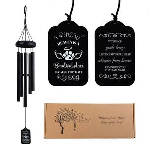 lot 6349 image: Pet Memorial Gifts for Dogs, 32in Pet Memorial Wind Chimes for Dogs Memorial Gifts, Pet Loss Gifts, Loss of Pet Sympathy Gift, Pet Remembrance Gift in Memory of Dog Cat