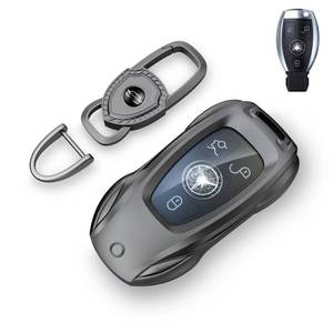 lot 12014 image: saxsion for Benz CLS CLA CLK AMG CLK GLC GLE GLS SLK ML SL SLK A B C E R S G Smart Remote Key Case Shell (Classic Blackfor Benz-B)