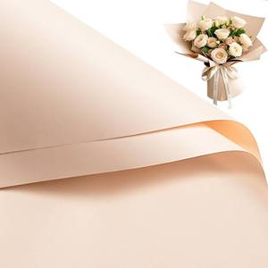 lot 12026 image: RUSPEPA 20 Sheets Flower Wrapping Paper, Waterproof Floral Bouquet Wrapping Paper, Florist Supplies Packaging for Birthday, Party, Wedding and DIY Crafts - Champagne