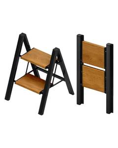 lot 13593 image: Taranta 2-Step Aluminum Ladder,Lightweight Folding Step Stool with Extra-Wide Anti-Slip Steps,330 lbs Capacity,Compact Space-Saving Design for Home,Kitchen and
