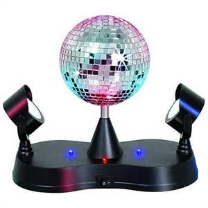 lot 13599 image: mirror disco ball led strobe light - 5 inch -energy saving- for parties  edm  dance  clubs  dj set  birthdays  celebrations  etc. - kidsco