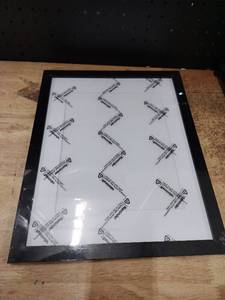 lot 14416 image: Picture Frame with Glass and Black Border 13.5x10.5 in